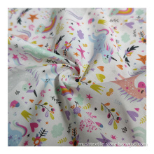 Rainbows And Unicorn Design Woven Cotton Poplin Fabric